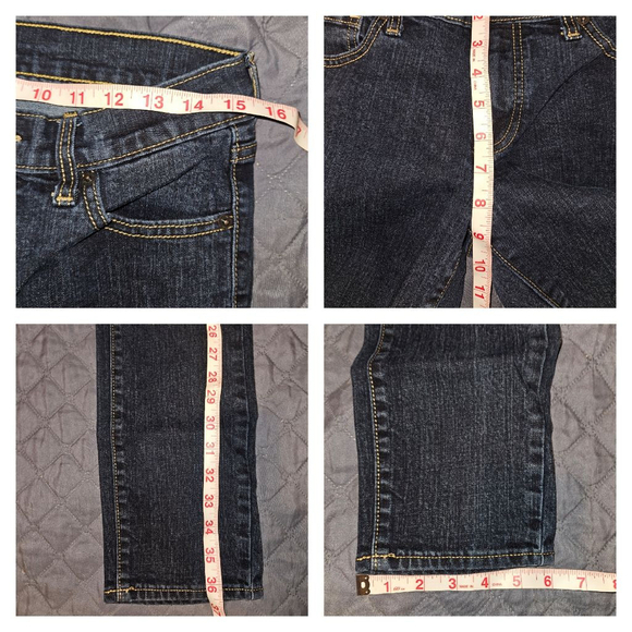 Old Navy Flirt Blue Denim Jeans Women's Size 8 Short - Picture 9 of 9